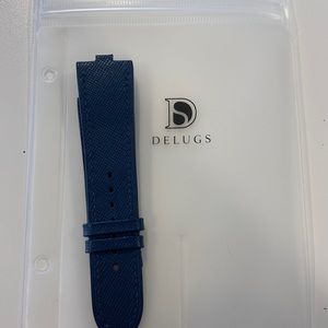 Navy DELUGS Saffiano Vacheron Constantin Overseas Strap